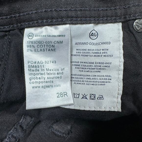 AG Adriano Goldschmied NWT Men's The Tellis Modern Slim Leg Black Size 28 - Picture 8 of 11